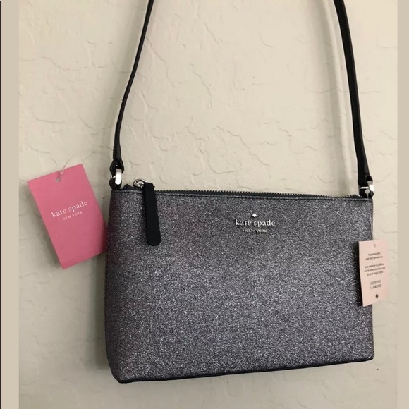 Kate spade joeley glitter crossbody bag navy - Picture 5 of 8